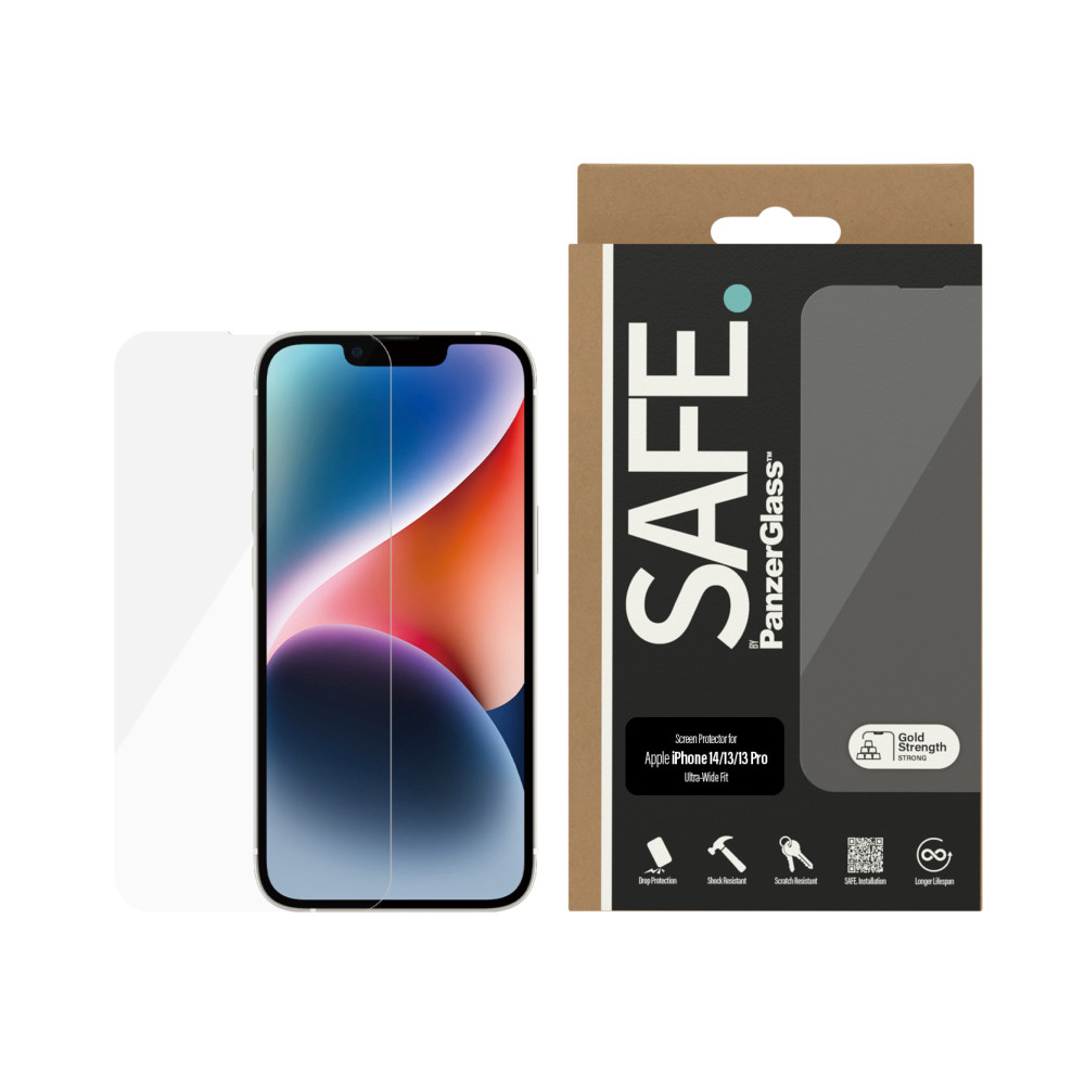 Produktbild för PanzerGlass SAFE IPHONE 2022 6.1/13/13 PRO CASE FRIENDLY Genomskinligt skärmskydd Apple 1 styck