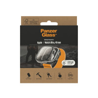 Miniatyr av produktbild för PanzerGlass Full Protection Apple Watch NEW 8 49mm Transparent Härdat glas, Polyetentereftalat (PET)