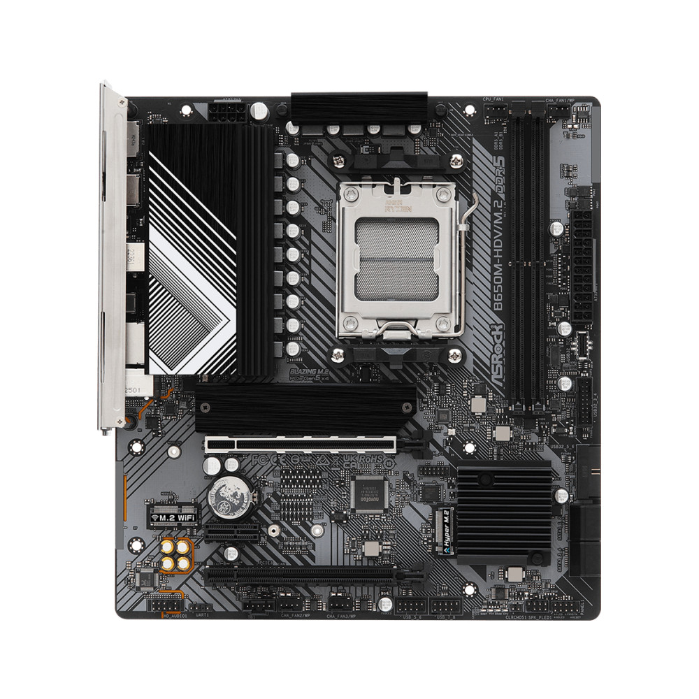 Produktbild för Asrock B650M-HDV/M.2 AMD B650 AM5-sockel micro ATX