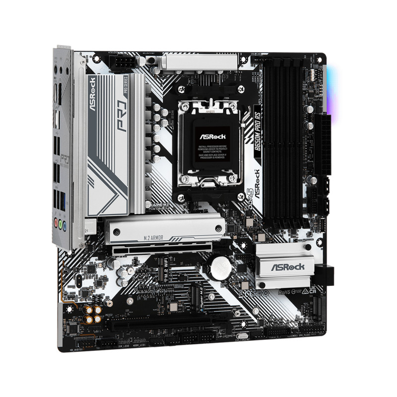 Produktbild för Asrock B650M Pro RS AMD B650 AM5-sockel micro ATX