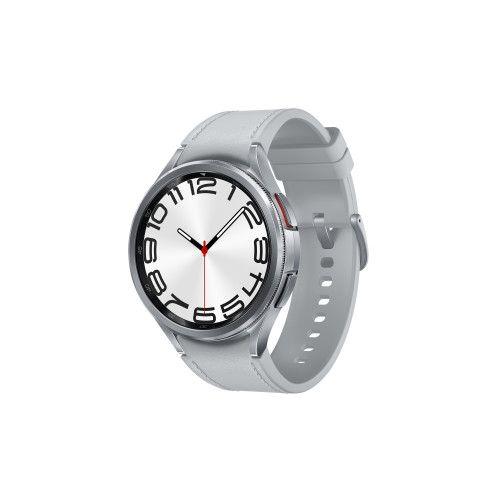 SAMSUNG Samsung Galaxy Watch6 Classic Watch6 Classic 3,81 cm (1.5") OLED 47 mm Digital 480 x 480 pixlar Pekskärm Silver Wi-Fi GPS