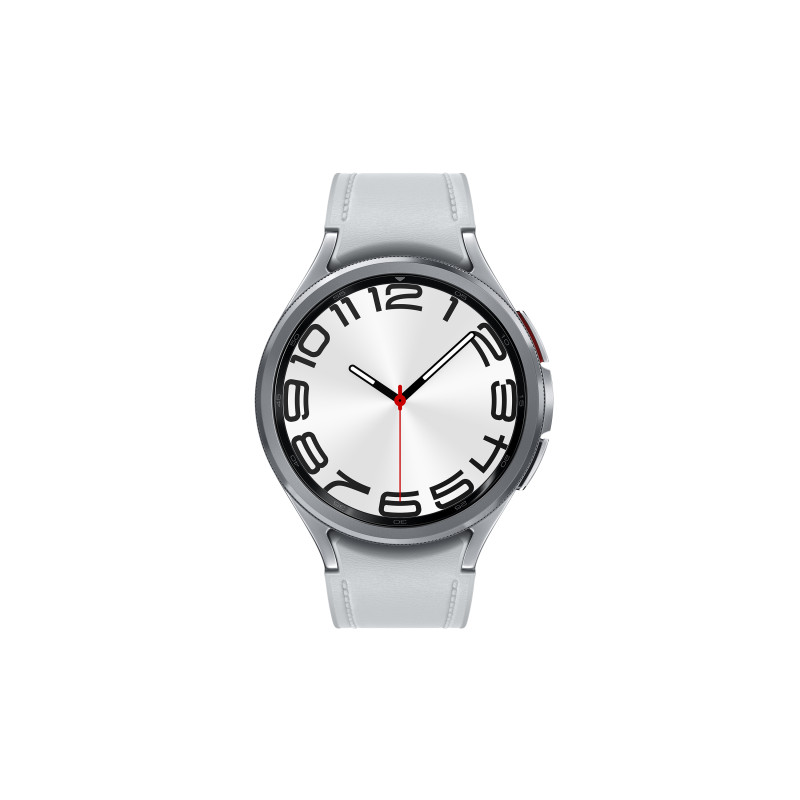 Produktbild för Samsung Galaxy Watch6 Classic Watch6 Classic 3,81 cm (1.5") OLED 47 mm Digital 480 x 480 pixlar Pekskärm Silver Wi-Fi GPS