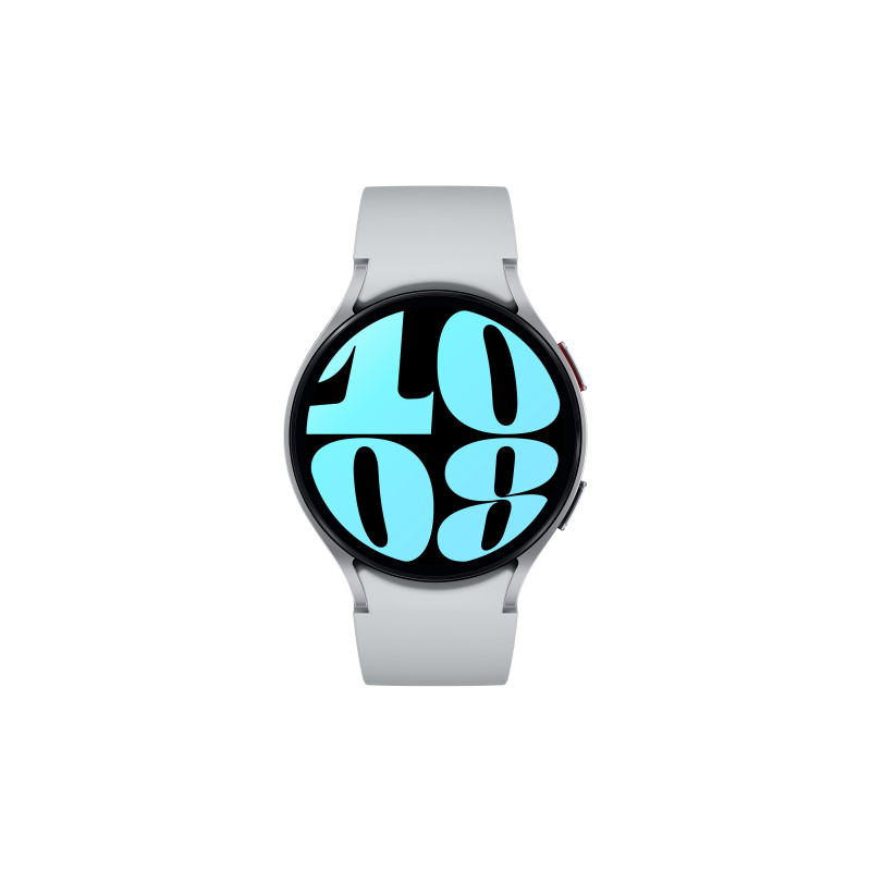 Produktbild för Samsung Galaxy Watch6 Watch6 3,81 cm (1.5") OLED 44 mm Digital 480 x 480 pixlar Pekskärm Silver Wi-Fi GPS