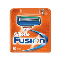 Produktbild för Gillette Fusion påfyllnadsrakblad (paket om 8)