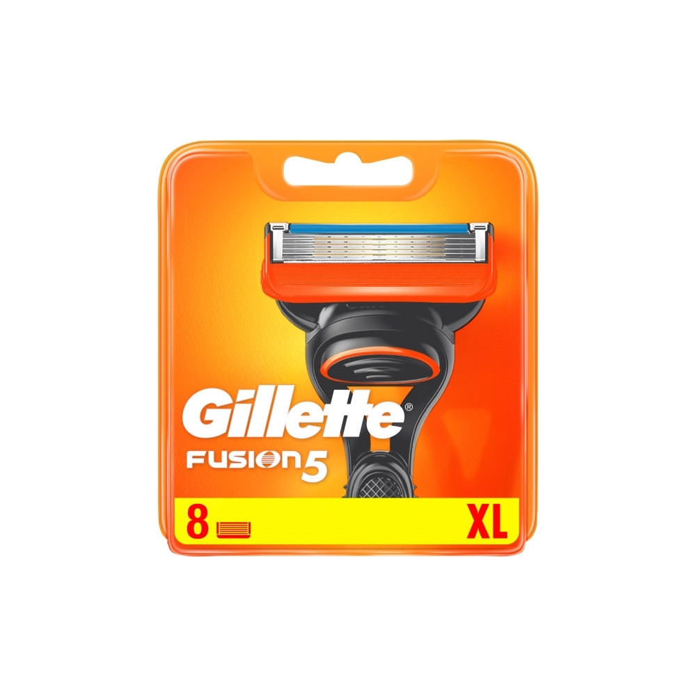Produktbild för Gillette Fusion påfyllnadsrakblad (paket om 8)