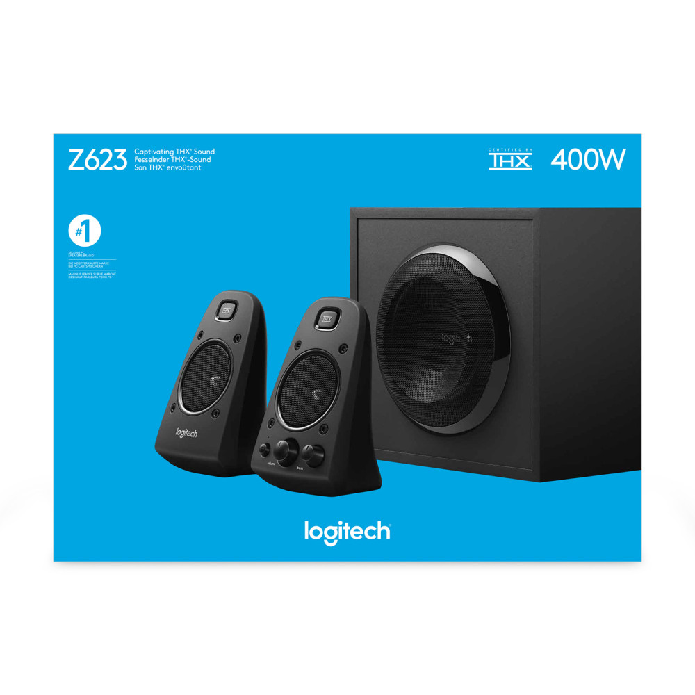 Produktbild för Logitech Z623 mikrofonset 200 W Universal Svart 2.1 kanaler 35 W