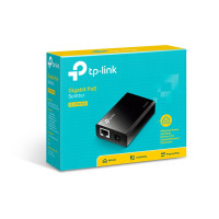 Produktbild för TP-Link TL-POE10R nätverksdelare Svart Strömförsörjning via Ethernet (PoE) stöd