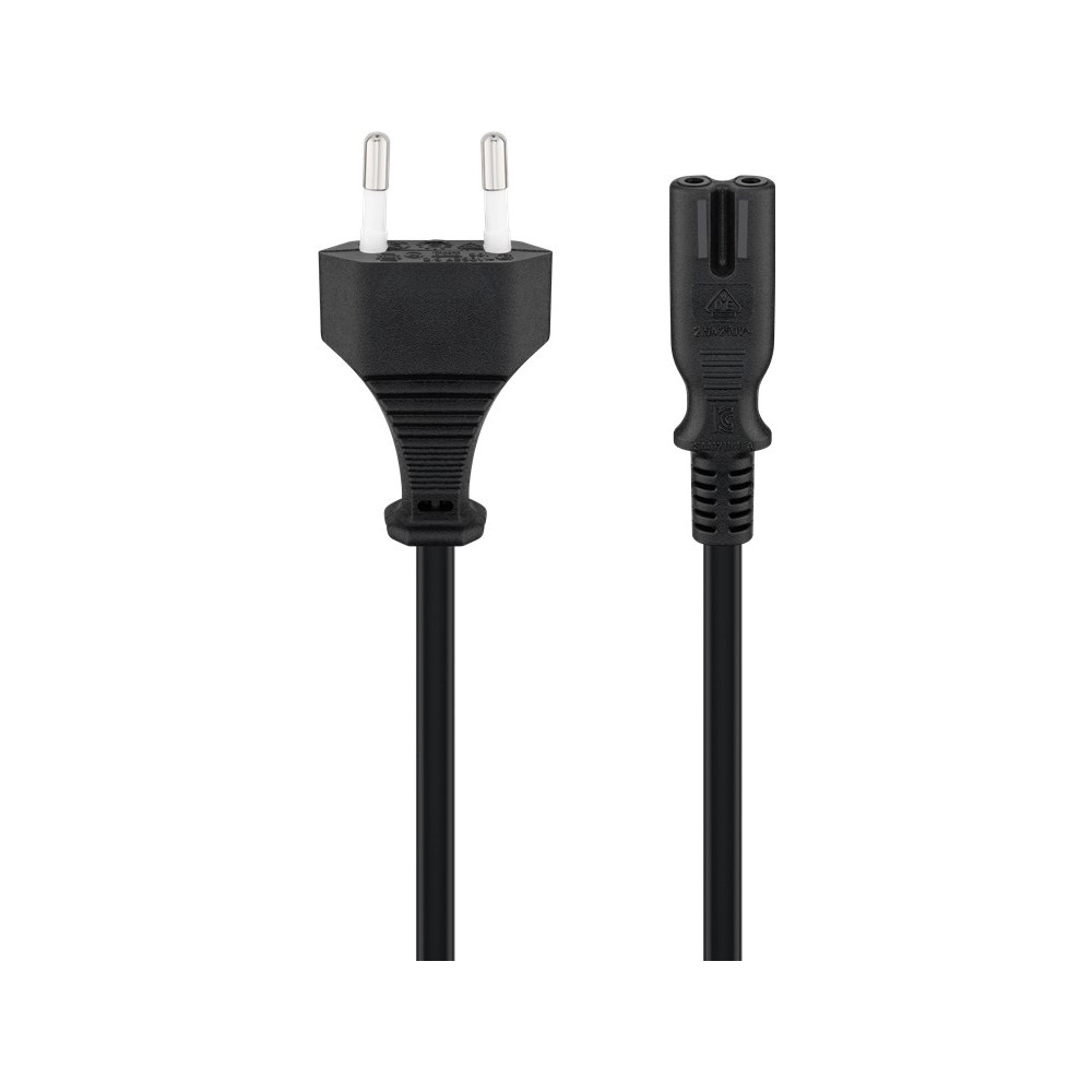 Produktbild för Goobay 50084 strömkablar Svart 1,5 m CEE7/16 C7 coupler