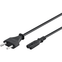Produktbild för Goobay 50084 strömkablar Svart 1,5 m CEE7/16 C7 coupler