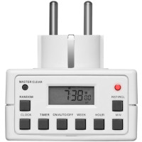 Produktbild för Goobay 93256 elektriska tidtagarur Vit Daglig timer/veckotimer