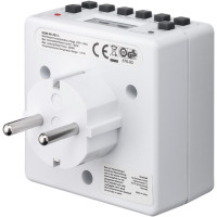 Produktbild för Goobay 93256 elektriska tidtagarur Vit Daglig timer/veckotimer
