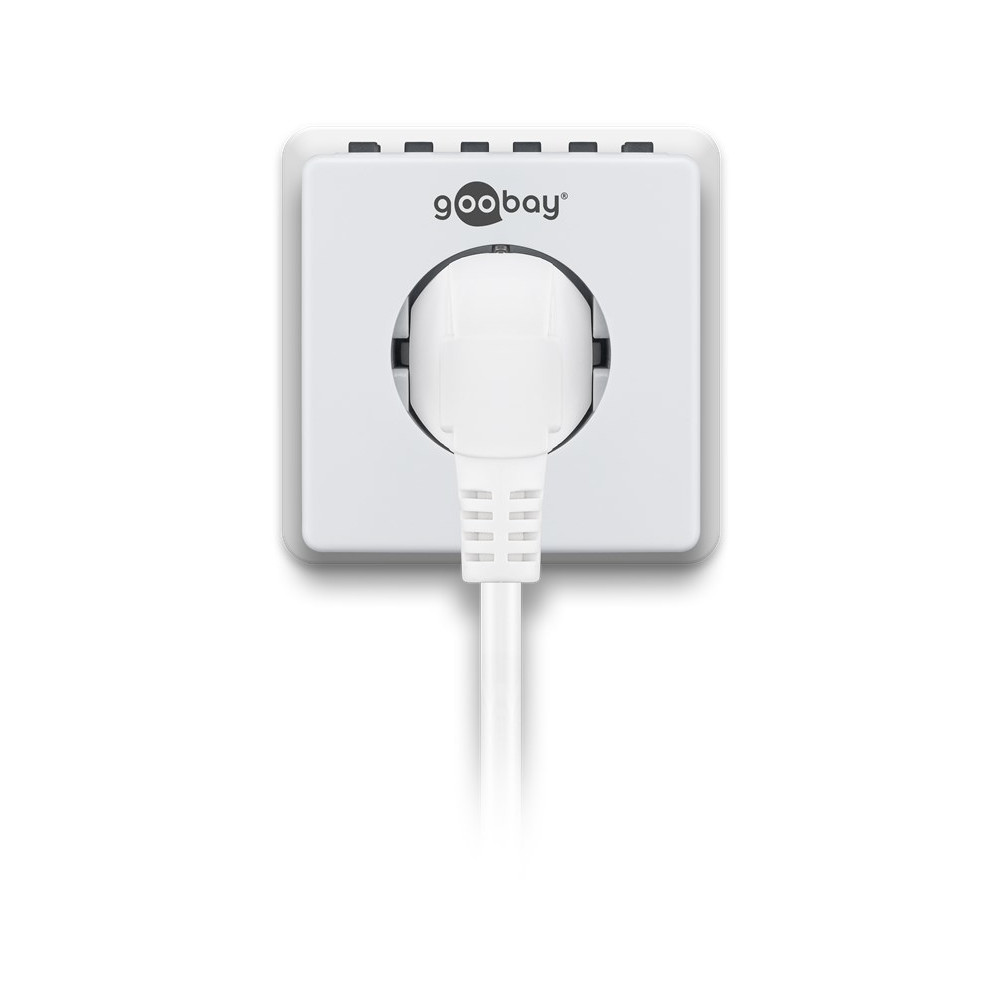 Produktbild för Goobay 93256 elektriska tidtagarur Vit Daglig timer/veckotimer