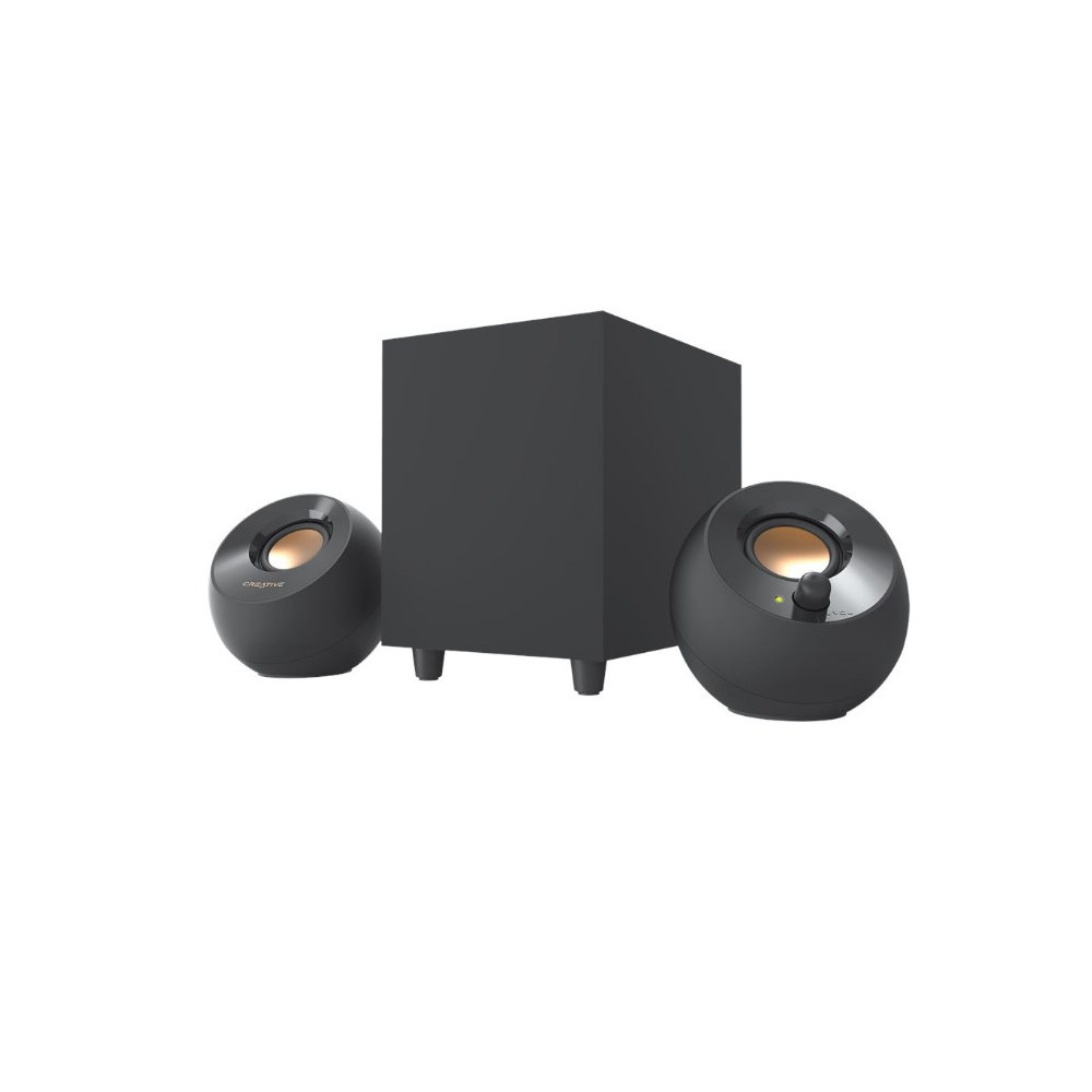 Produktbild för Creative Labs Creative Pebble Plus mikrofonset 8 W Hem Svart 2.1 kanaler