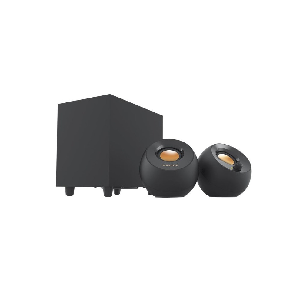 Produktbild för Creative Labs Creative Pebble Plus mikrofonset 8 W Hem Svart 2.1 kanaler
