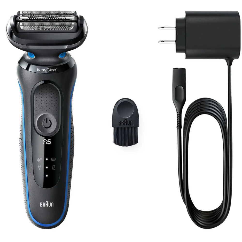 Produktbild för Braun 51-B1000s Folierakapparat Trimmer Svart, Blå