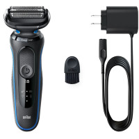Produktbild för Braun 51-B1000s Folierakapparat Trimmer Svart, Blå