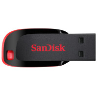 Miniatyr av produktbild för SanDisk Cruzer Blade USB-sticka 16 GB USB Type-A 2.0 Svart, Röd