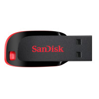 Miniatyr av produktbild för SanDisk Cruzer Blade USB-sticka 16 GB USB Type-A 2.0 Svart, Röd