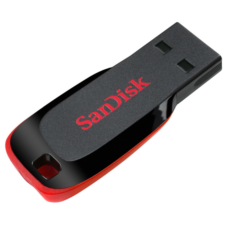 Produktbild för SanDisk Cruzer Blade USB-sticka 16 GB USB Type-A 2.0 Svart, Röd