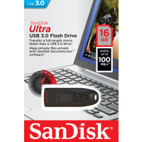 Produktbild för SanDisk Ultra USB-sticka 16 GB USB Type-A 3.2 Gen 1 (3.1 Gen 1) Svart