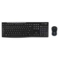 Produktbild för Logitech Wireless Combo MK270 tangentbord Mus inkluderad RF Trådlös QWERTY Nordic Svart