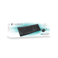 Produktbild för Logitech Wireless Combo MK270 tangentbord Mus inkluderad RF Trådlös QWERTY Nordic Svart