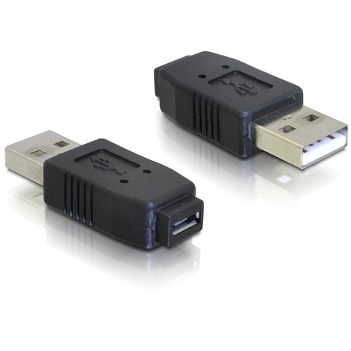 DeLOCK DeLOCK Adapter USB micro-A+B female to USB2.0-A male USB 2.0 A Svart