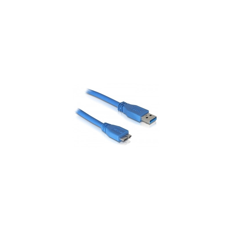 Produktbild för DeLOCK Micro USB 3.0 - 1M USB-kablar USB A Blå