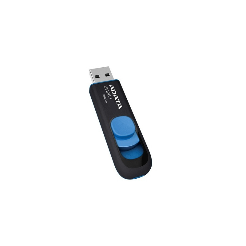 Produktbild för ADATA 64GB DashDrive UV128 USB-sticka USB Type-A 3.2 Gen 1 (3.1 Gen 1) Svart, Blå