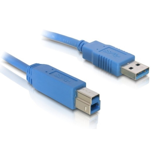 DeLOCK DeLOCK Cable USB3.0 A-B male/male 5m USB-kablar USB A USB B Blå