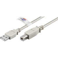 Miniatyr av produktbild för Goobay 50831 USB-kablar 2 m USB 2.0 USB A USB B Grå