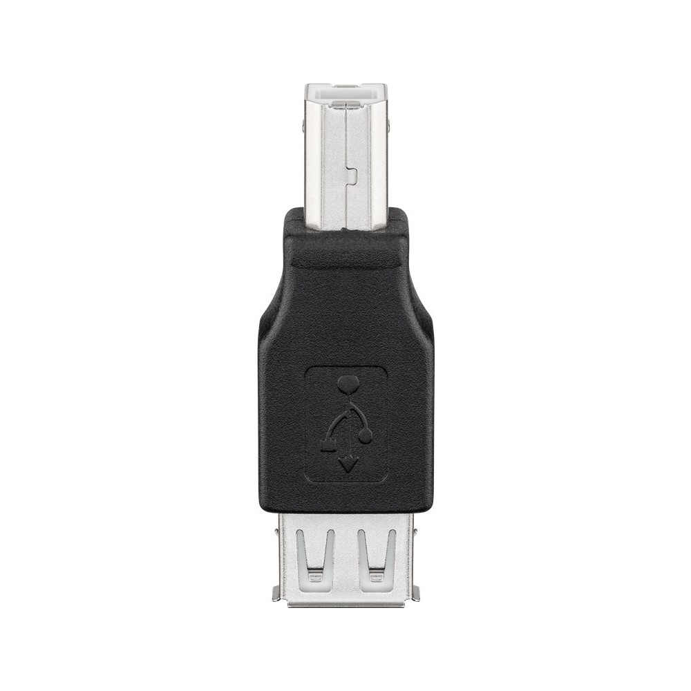 Produktbild för Goobay 50291 kabelomvandlare (hane/hona) USB B USB A Svart