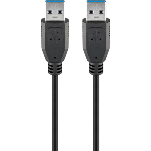 Goobay Goobay 93928 USB-kablar 1,8 m USB 3.2 Gen 1 (3.1 Gen 1) USB A Svart