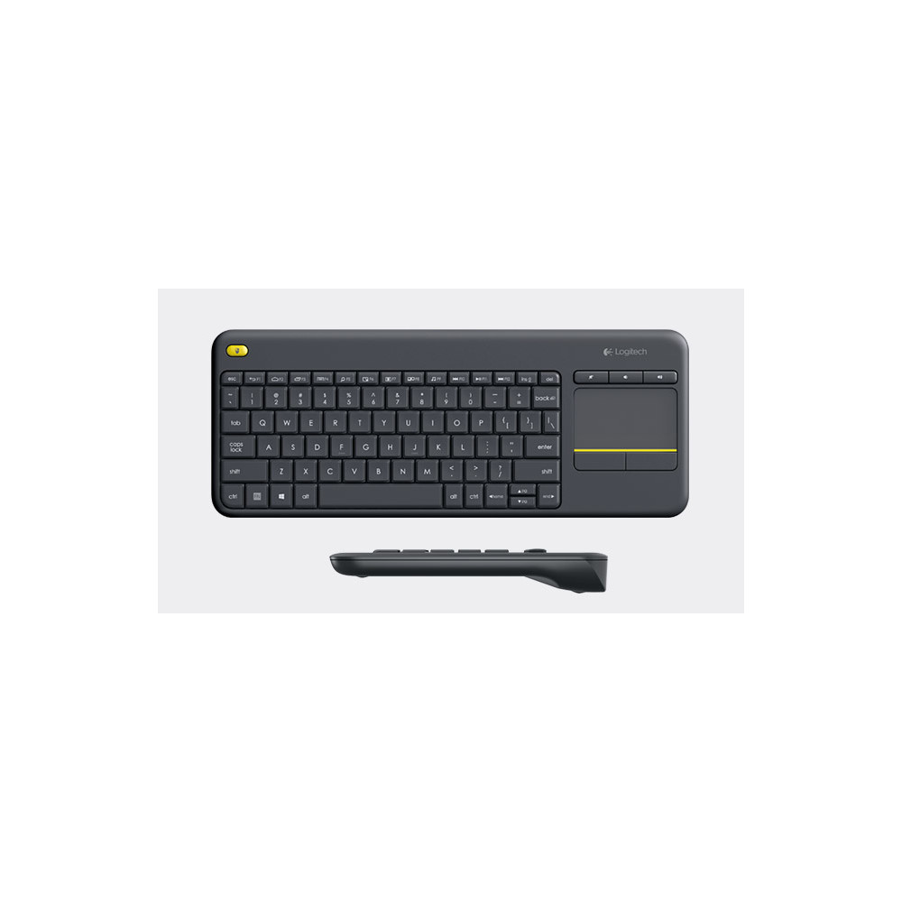 Produktbild för Logitech K400 Plus Tv tangentbord RF Trådlös QWERTY Nordic Svart