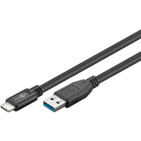 Produktbild för Goobay 71221 USB-kablar 2 m USB 3.2 Gen 1 (3.1 Gen 1) USB A USB C Svart