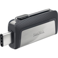 Miniatyr av produktbild för SanDisk Ultra Dual Drive USB Type-C USB-sticka 128 GB USB Type-A / USB Type-C 3.2 Gen 1 (3.1 Gen 1) Svart, Silver