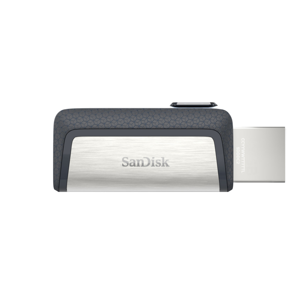 Produktbild för SanDisk Ultra Dual Drive USB Type-C USB-sticka 64 GB USB Type-A / USB Type-C 3.2 Gen 1 (3.1 Gen 1) Svart, Silver