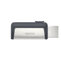 Produktbild för SanDisk Ultra Dual Drive USB Type-C USB-sticka 64 GB USB Type-A / USB Type-C 3.2 Gen 1 (3.1 Gen 1) Svart, Silver