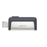 Produktbild för SanDisk Ultra Dual Drive USB Type-C USB-sticka 64 GB USB Type-A / USB Type-C 3.2 Gen 1 (3.1 Gen 1) Svart, Silver