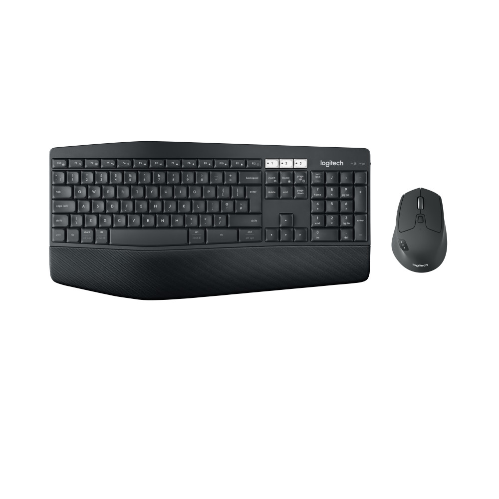 Produktbild för Logitech MK850 Performance tangentbord Mus inkluderad Trådlös RF + Bluetooth QWERTY Nordic Svart
