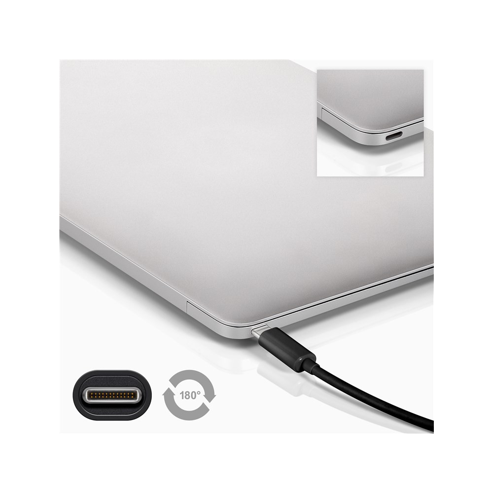 Produktbild för Goobay 44712 USB-kablar 1 m USB 3.2 Gen 1 (3.1 Gen 1) USB A USB C Svart