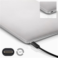 Produktbild för Goobay 44712 USB-kablar 1 m USB 3.2 Gen 1 (3.1 Gen 1) USB A USB C Svart