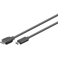 Produktbild för Goobay 67995 USB-kablar 0,6 m USB 2.0 Micro-USB B USB C Grå