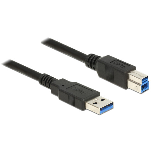 DeLOCK DeLOCK 85070 USB-kablar 5 m USB 3.2 Gen 1 (3.1 Gen 1) USB A USB B Svart