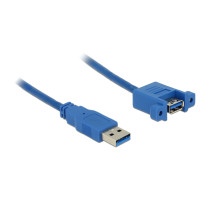 Miniatyr av produktbild för DeLOCK USB 3.0 A, 1m USB-kablar USB 3.2 Gen 1 (3.1 Gen 1) USB A Blå