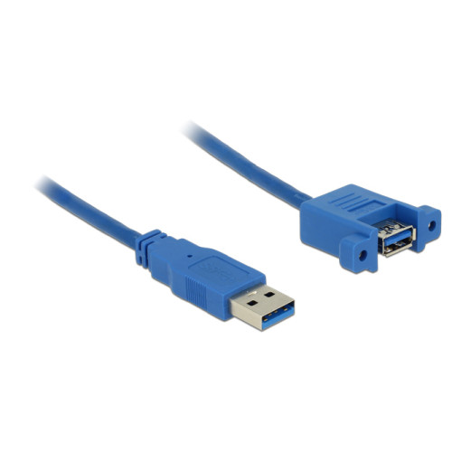DeLOCK DeLOCK USB 3.0 A, 1m USB-kablar USB 3.2 Gen 1 (3.1 Gen 1) USB A Blå
