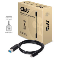 Miniatyr av produktbild för CLUB3D USB 3.1 Gen2 Type-C to Type-B Cable Male/Male, 1 M./ 3.3 Ft.