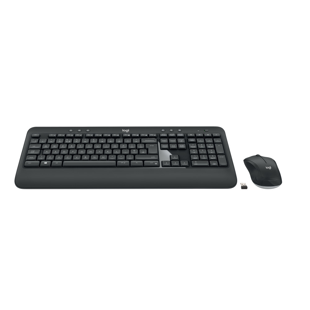 Produktbild för Logitech Advanced MK540 tangentbord Mus inkluderad USB QWERTY Nordic Svart, Vit