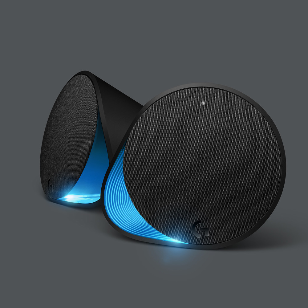 Produktbild för Logitech G G560 LIGHTSYNC PC Gaming Speakers mikrofonset 120 W PC / bärbar dator Svart 2.1 kanaler 30 W Bluetooth