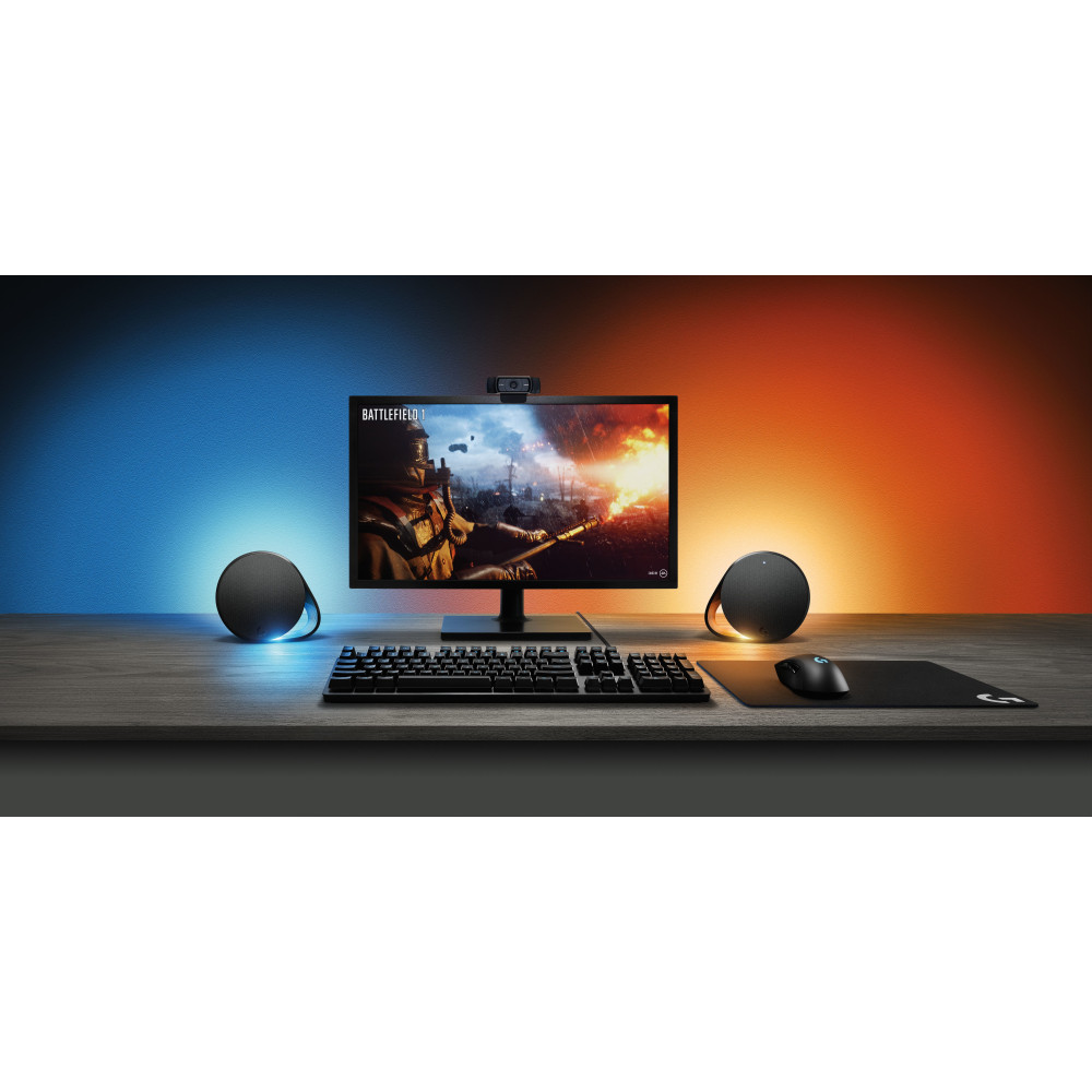 Produktbild för Logitech G G560 LIGHTSYNC PC Gaming Speakers mikrofonset 120 W PC / bärbar dator Svart 2.1 kanaler 30 W Bluetooth